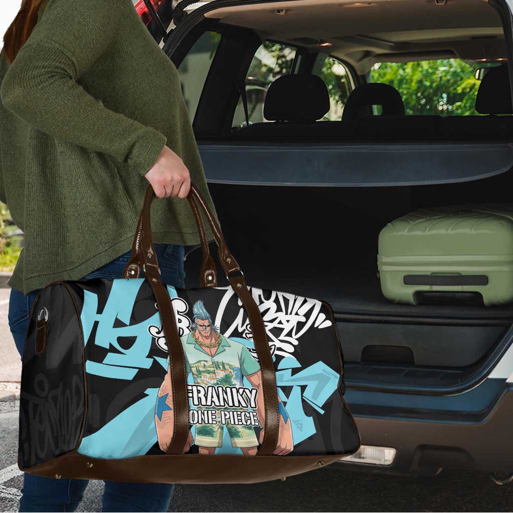 Franky One Piece Travel Bag Graffiti Street Art Anime Collage