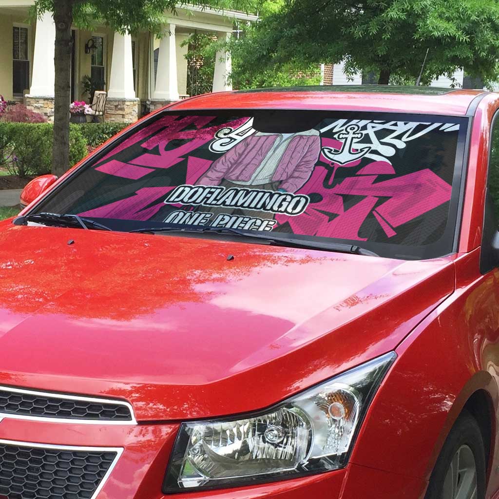 Donquixote Doflamingo One Piece Auto Sun Shade Graffiti Street Art Anime Collage