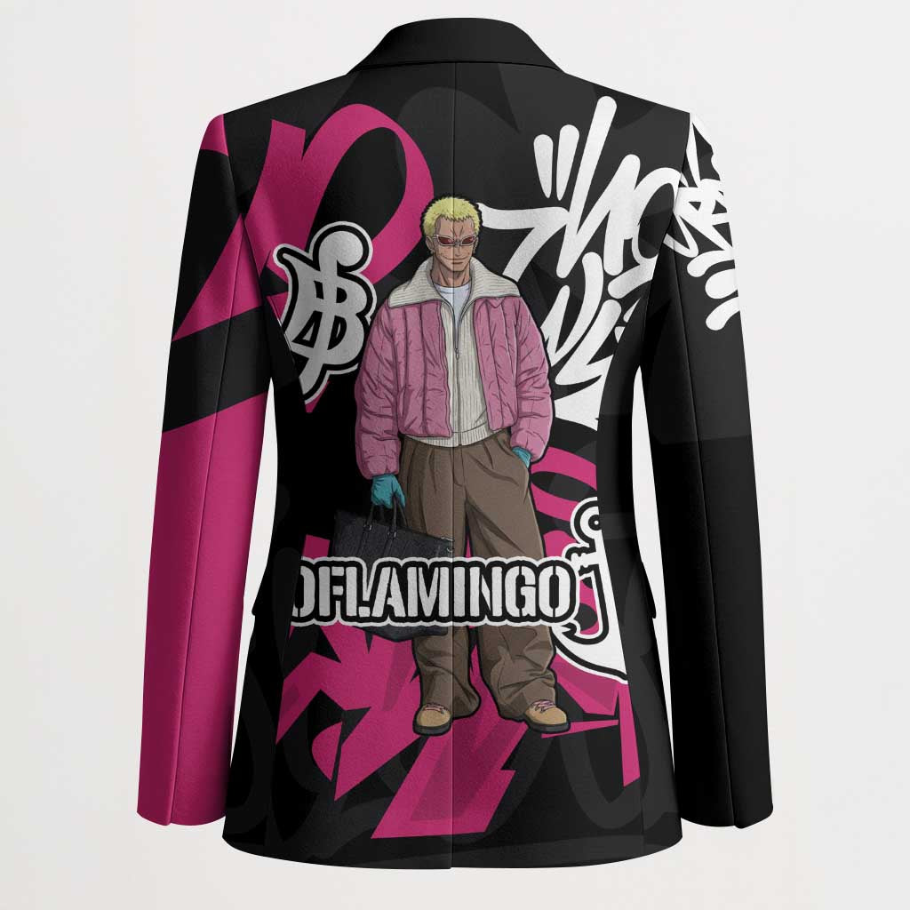 Donquixote Doflamingo One Piece Blazer Graffiti Street Art Anime Collage