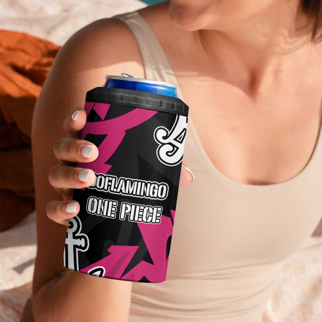 Donquixote Doflamingo One Piece 4 in 1 Can Cooler Tumbler Graffiti Street Art Anime Collage
