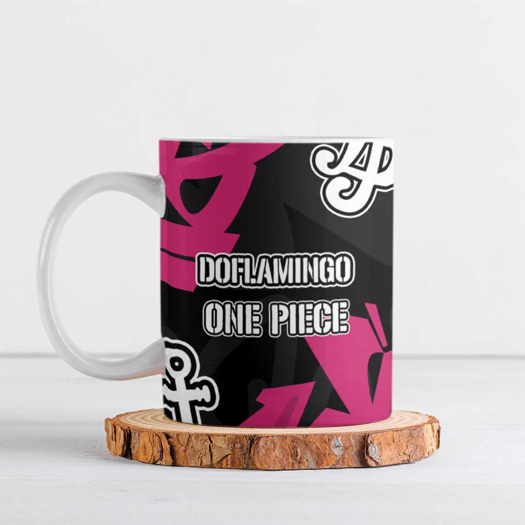 Donquixote Doflamingo One Piece Ceramic Mug Graffiti Street Art Anime Collage