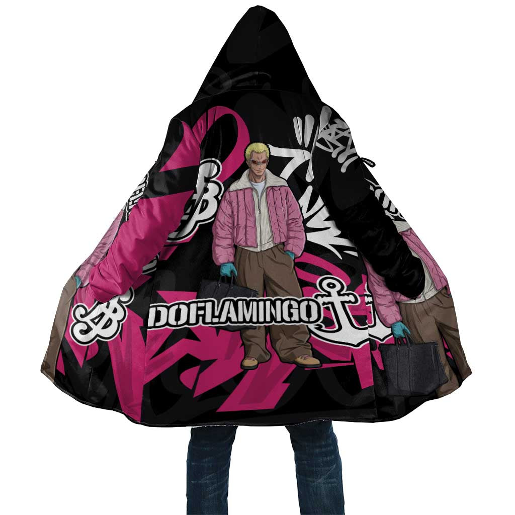Donquixote Doflamingo One Piece Cloak Graffiti Street Art Anime Collage