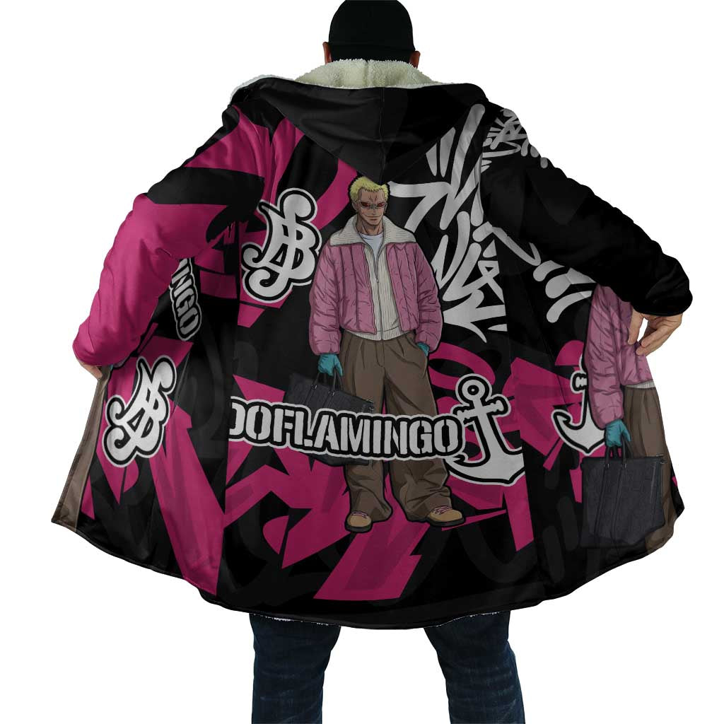 Donquixote Doflamingo One Piece Cloak Graffiti Street Art Anime Collage