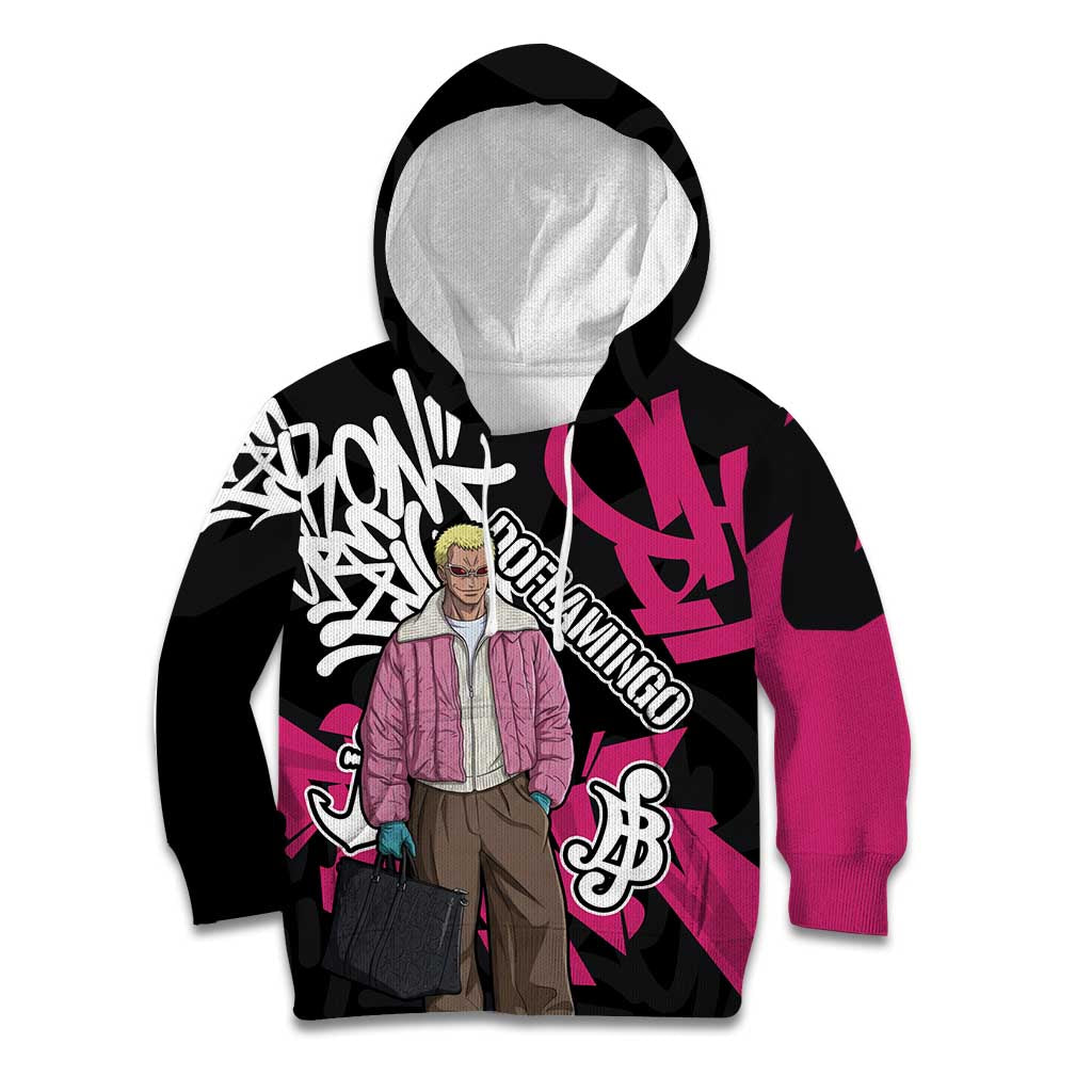 Donquixote Doflamingo One Piece Kid Hoodie Graffiti Street Art Anime Collage