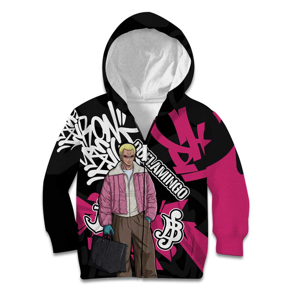 Donquixote Doflamingo One Piece Kid Hoodie Graffiti Street Art Anime Collage
