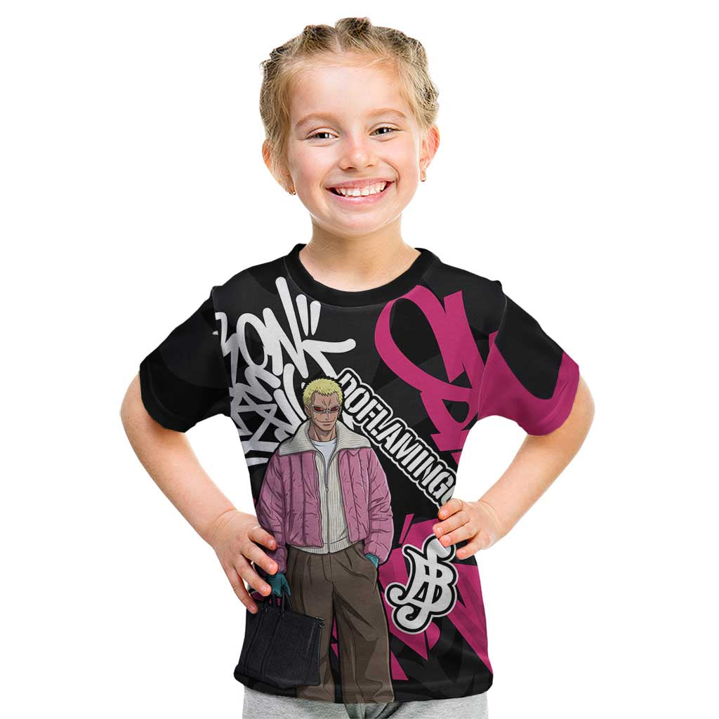 Donquixote Doflamingo One Piece Kid T Shirt Graffiti Street Art Anime Collage