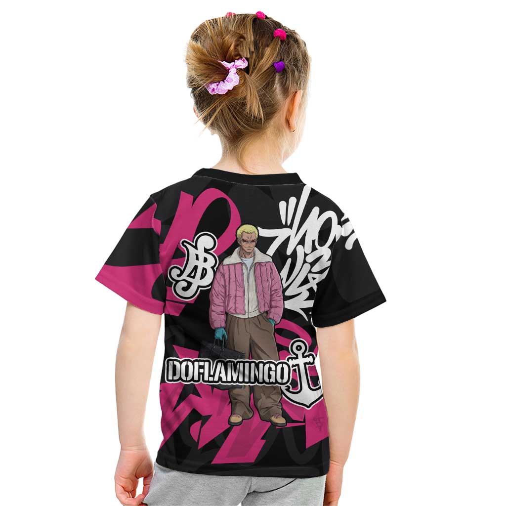Donquixote Doflamingo One Piece Kid T Shirt Graffiti Street Art Anime Collage