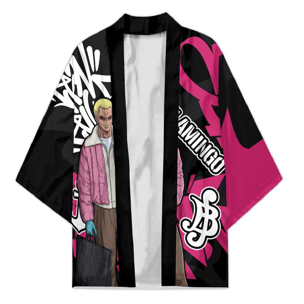 Donquixote Doflamingo One Piece Kimono Graffiti Street Art Anime Collage