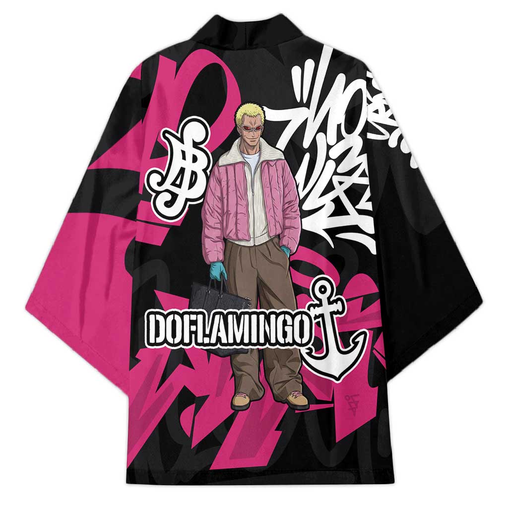 Donquixote Doflamingo One Piece Kimono Graffiti Street Art Anime Collage