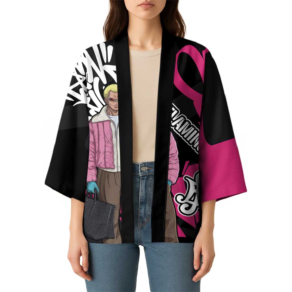 Donquixote Doflamingo One Piece Kimono Graffiti Street Art Anime Collage