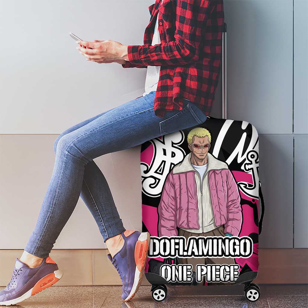Donquixote Doflamingo One Piece Luggage Cover Graffiti Street Art Anime Collage