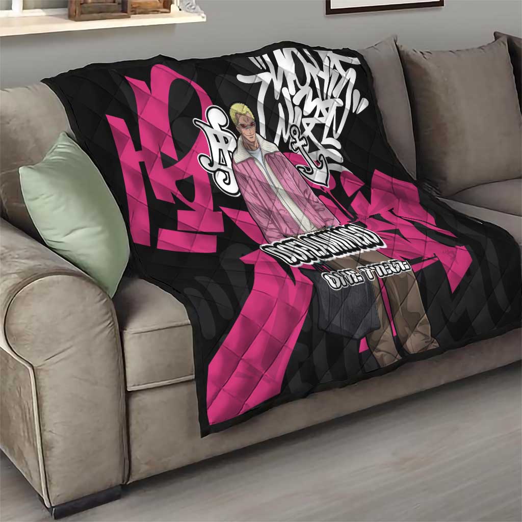 Donquixote Doflamingo One Piece Quilt Graffiti Street Art Anime Collage