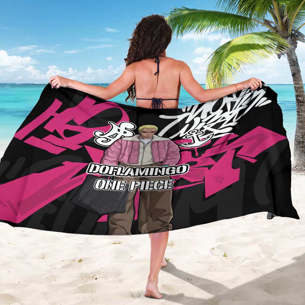 Donquixote Doflamingo One Piece Sarong Graffiti Street Art Anime Collage