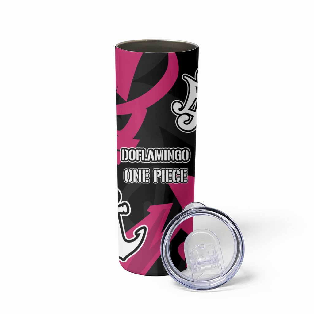Donquixote Doflamingo One Piece Skinny Tumbler Graffiti Street Art Anime Collage