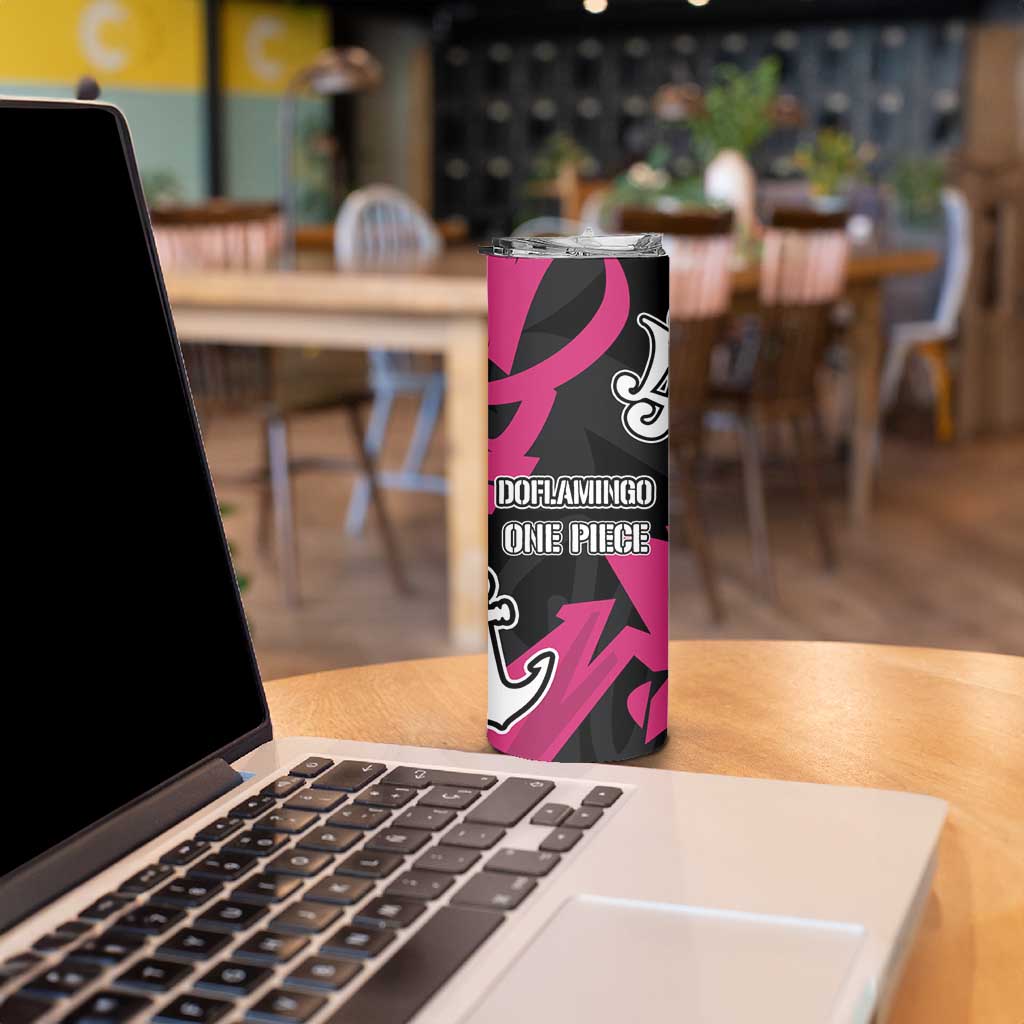 Donquixote Doflamingo One Piece Skinny Tumbler Graffiti Street Art Anime Collage