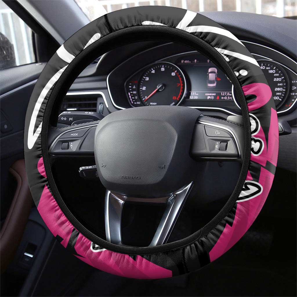 Donquixote Doflamingo One Piece Steering Wheel Cover Graffiti Street Art Anime Collage