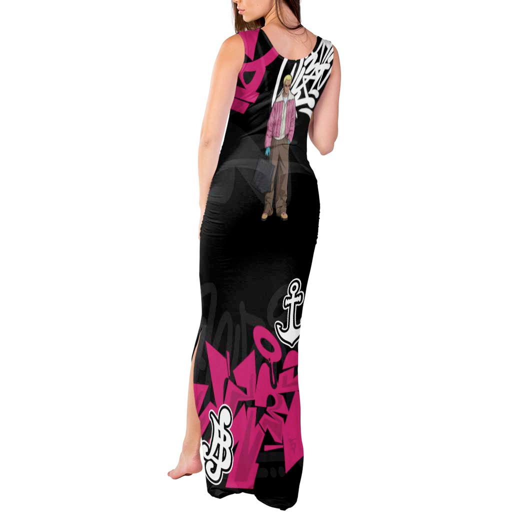 Donquixote Doflamingo One Piece Tank Maxi Dress Graffiti Street Art Anime Collage