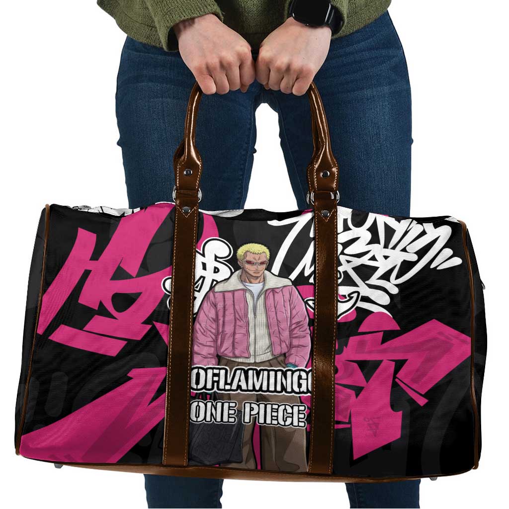 Donquixote Doflamingo One Piece Travel Bag Graffiti Street Art Anime Collage