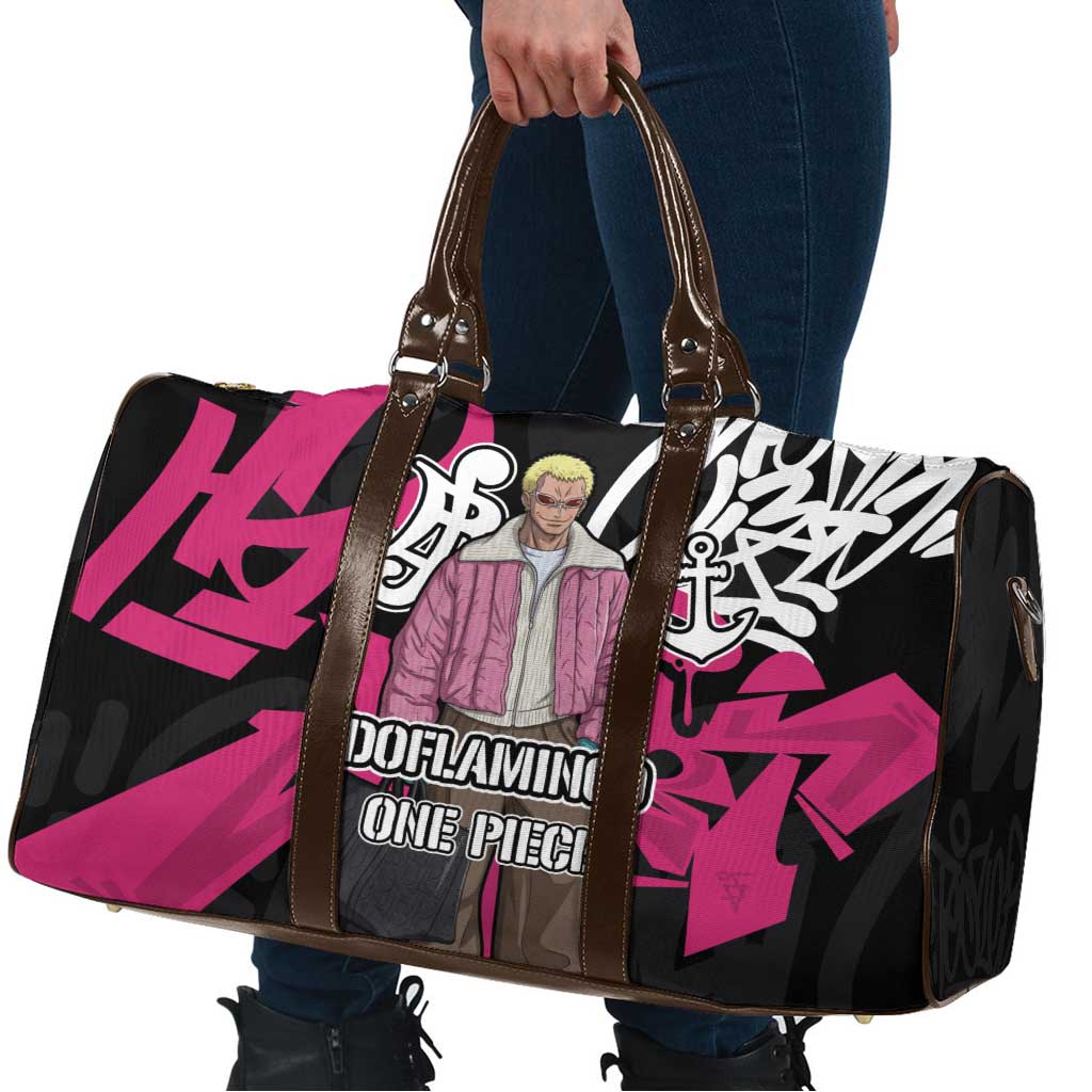 Donquixote Doflamingo One Piece Travel Bag Graffiti Street Art Anime Collage