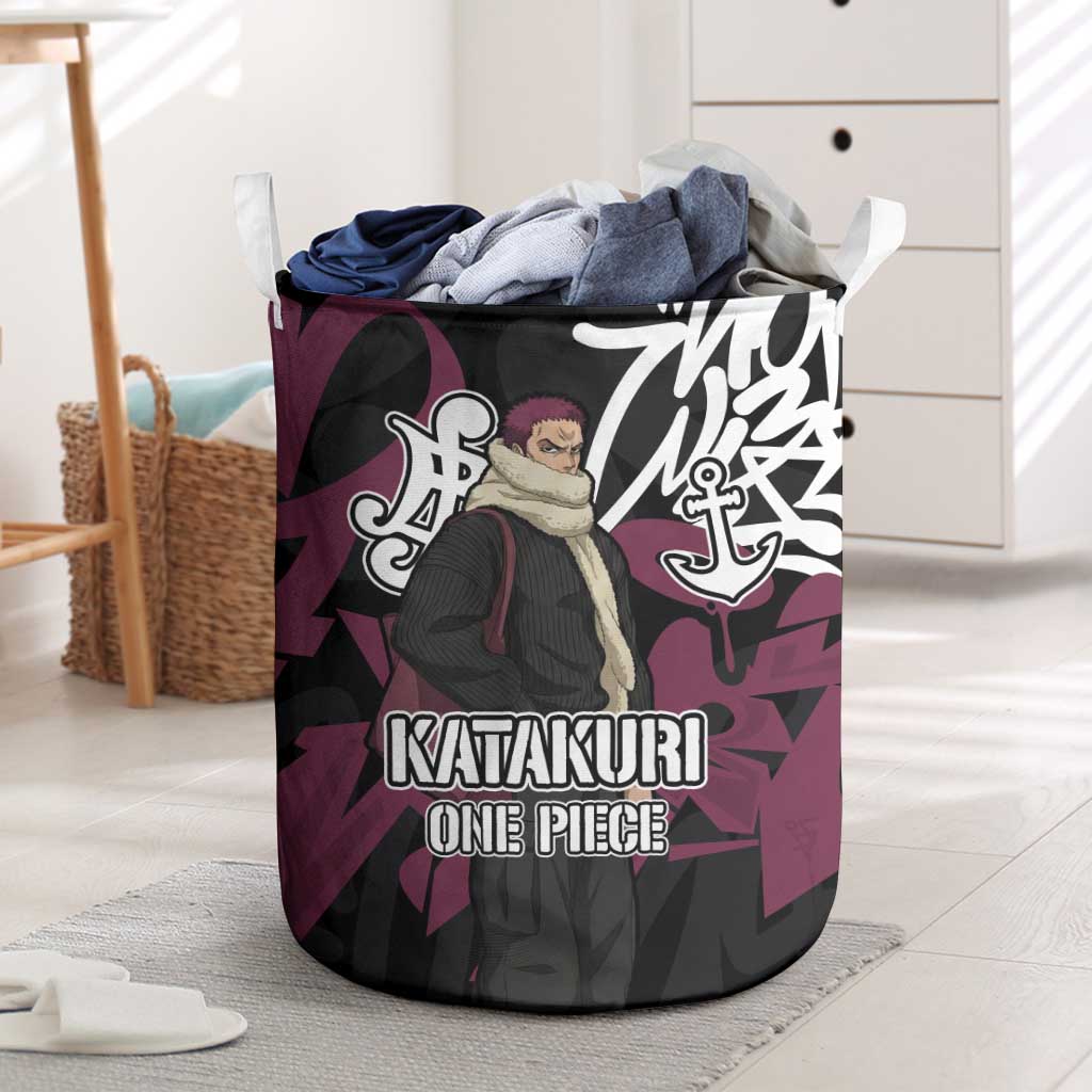 Charlotte Katakuri One Piece Laundry Basket Graffiti Street Art Anime Collage