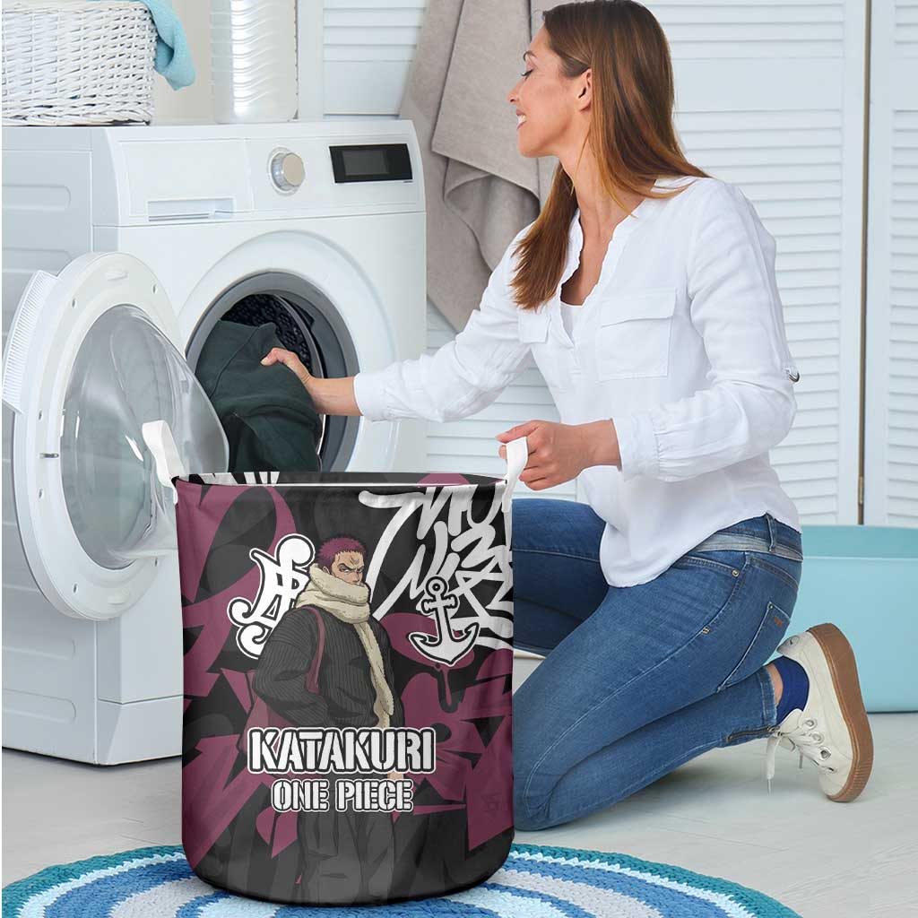 Charlotte Katakuri One Piece Laundry Basket Graffiti Street Art Anime Collage
