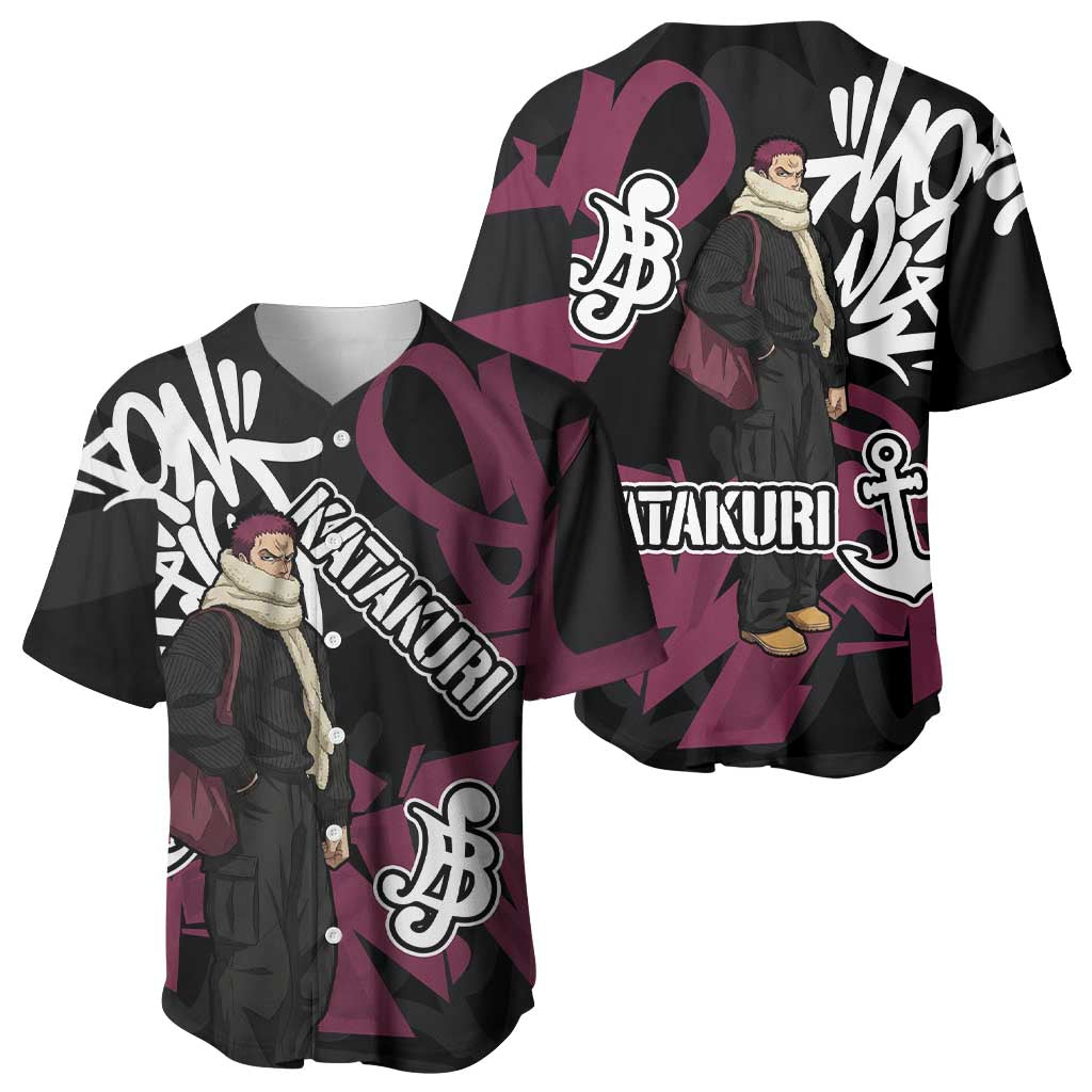 Charlotte Katakuri One Piece Baseball Jersey Graffiti Street Art Anime Collage
