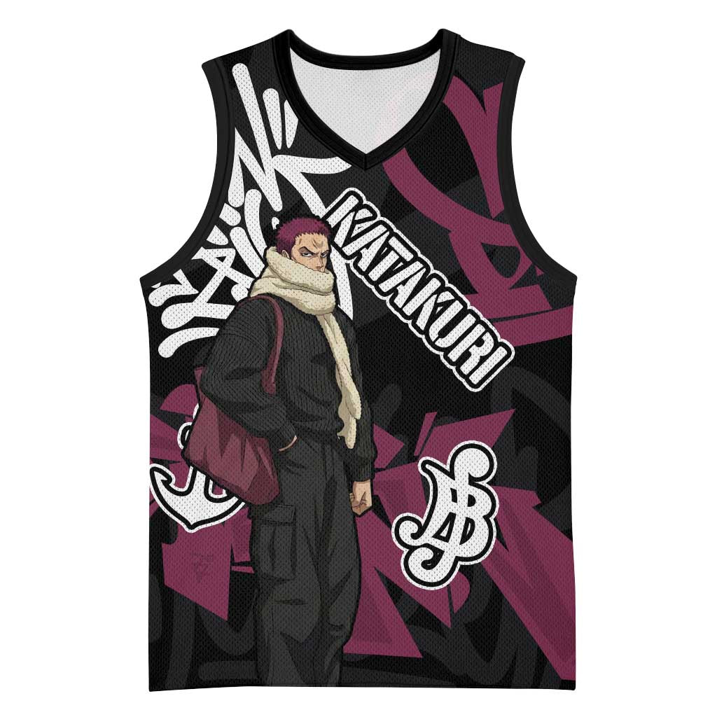Charlotte Katakuri One Piece Basketball Jersey Graffiti Street Art Anime Collage