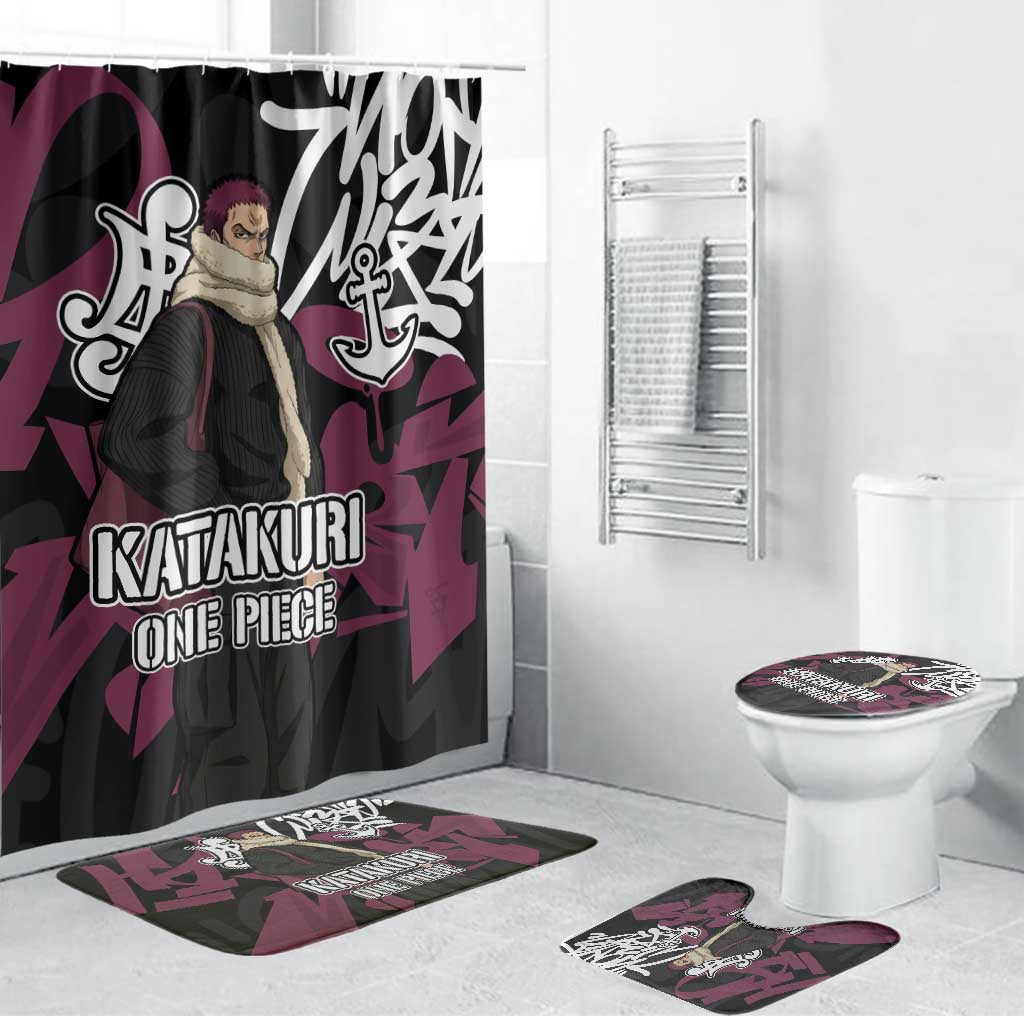Charlotte Katakuri One Piece Bathroom Set Graffiti Street Art Anime Collage