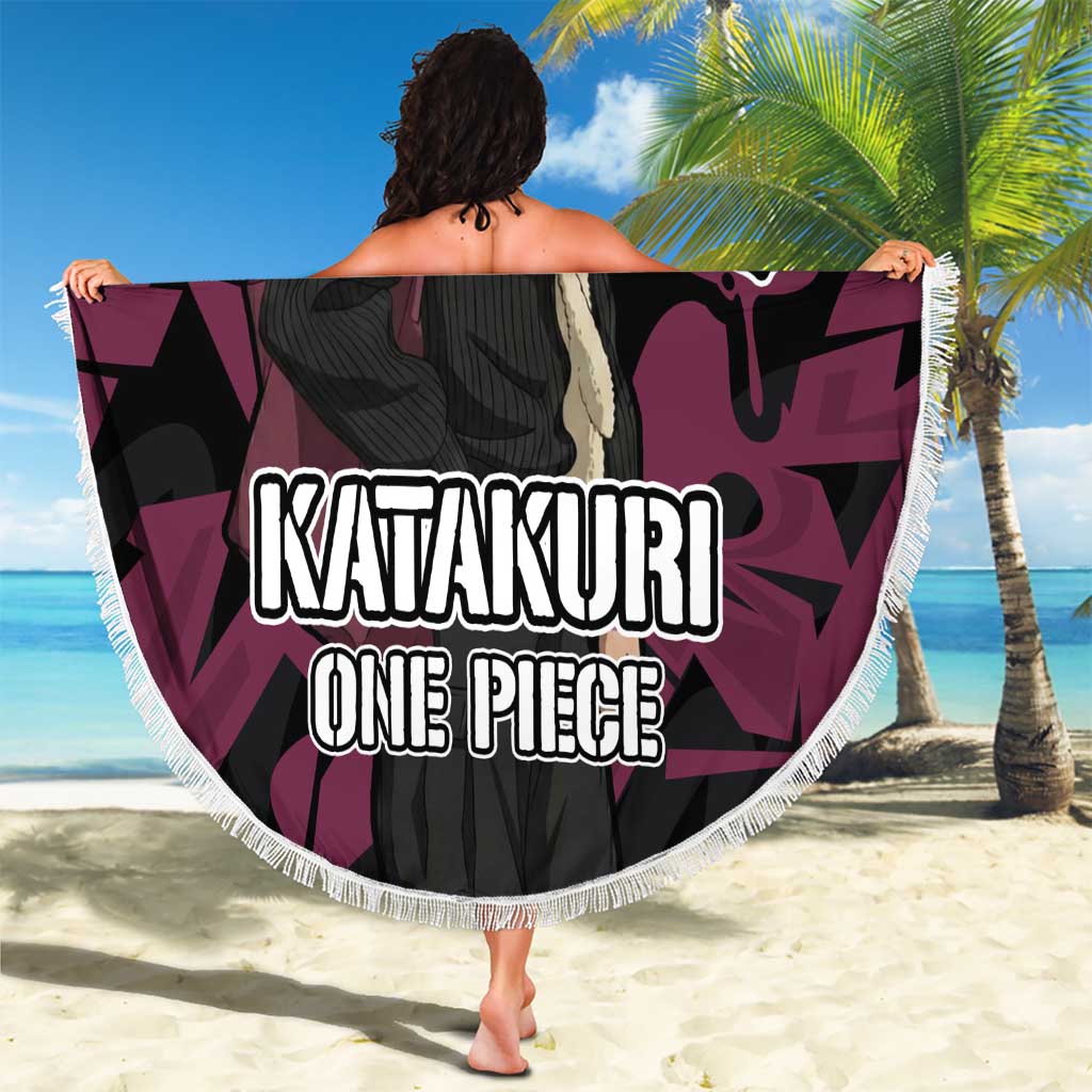 Charlotte Katakuri One Piece Beach Blanket Graffiti Street Art Anime Collage