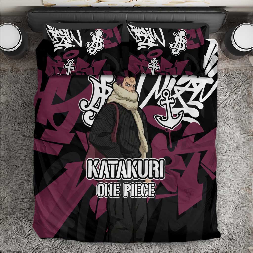Charlotte Katakuri One Piece Bedding Set Graffiti Street Art Anime Collage