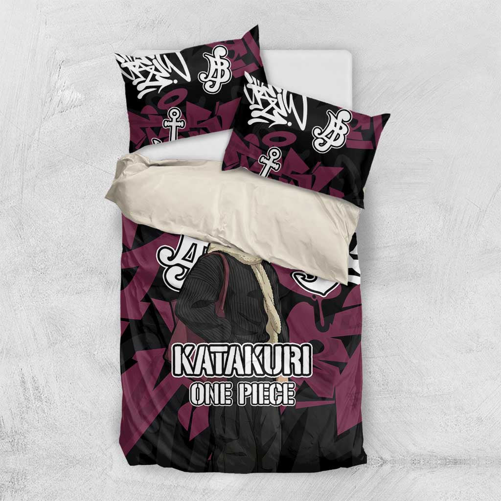 Charlotte Katakuri One Piece Bedding Set Graffiti Street Art Anime Collage
