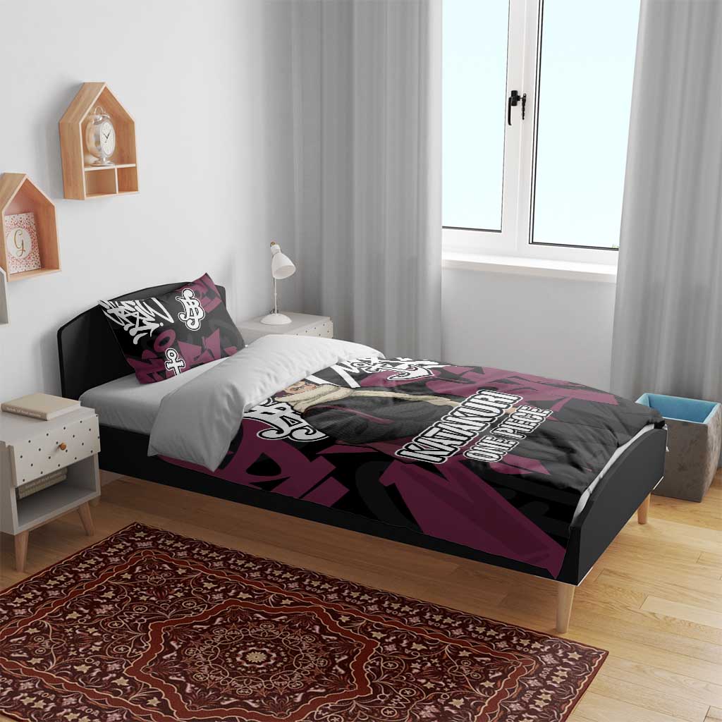Charlotte Katakuri One Piece Bedding Set Graffiti Street Art Anime Collage
