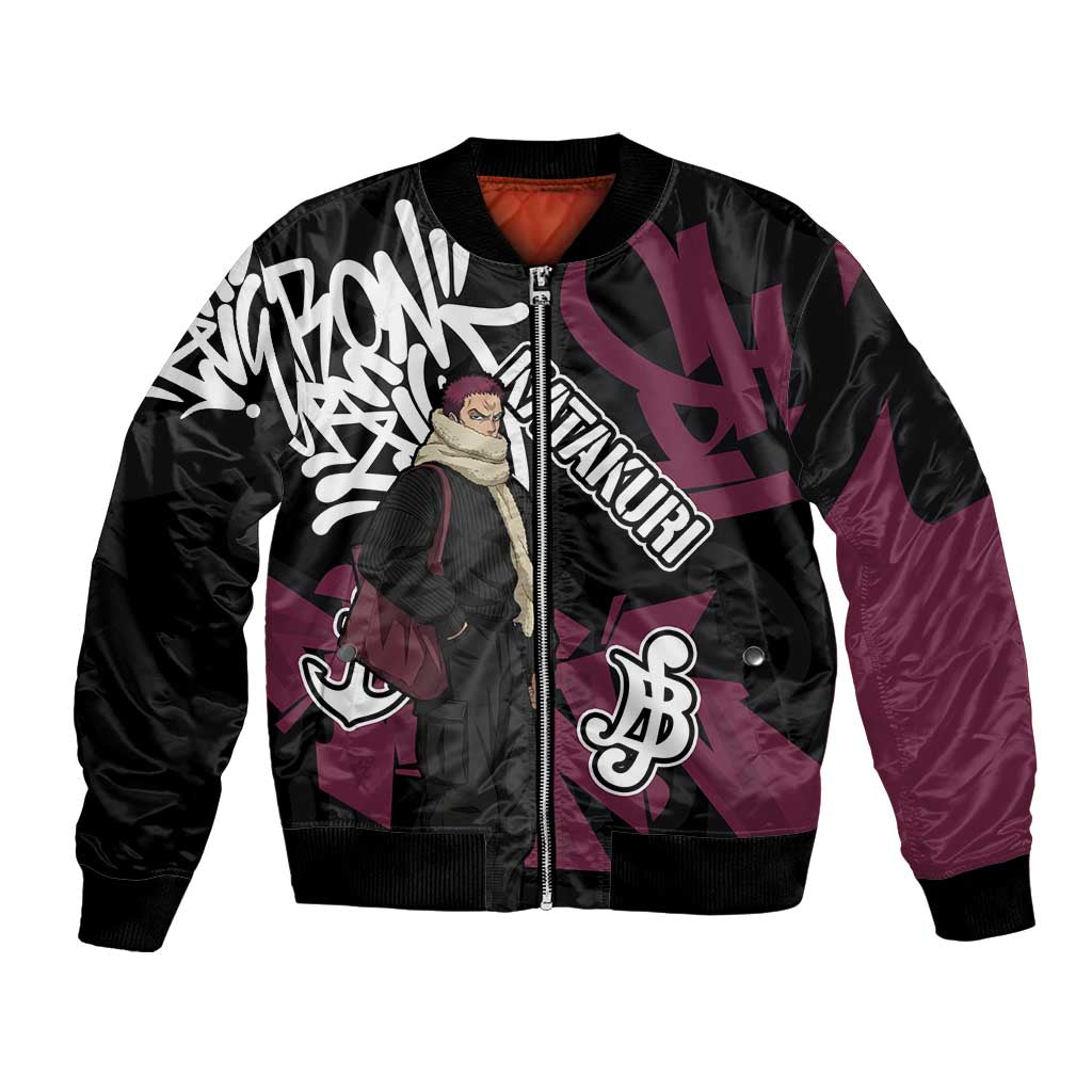 Charlotte Katakuri One Piece Bomber Jacket Graffiti Street Art Anime Collage