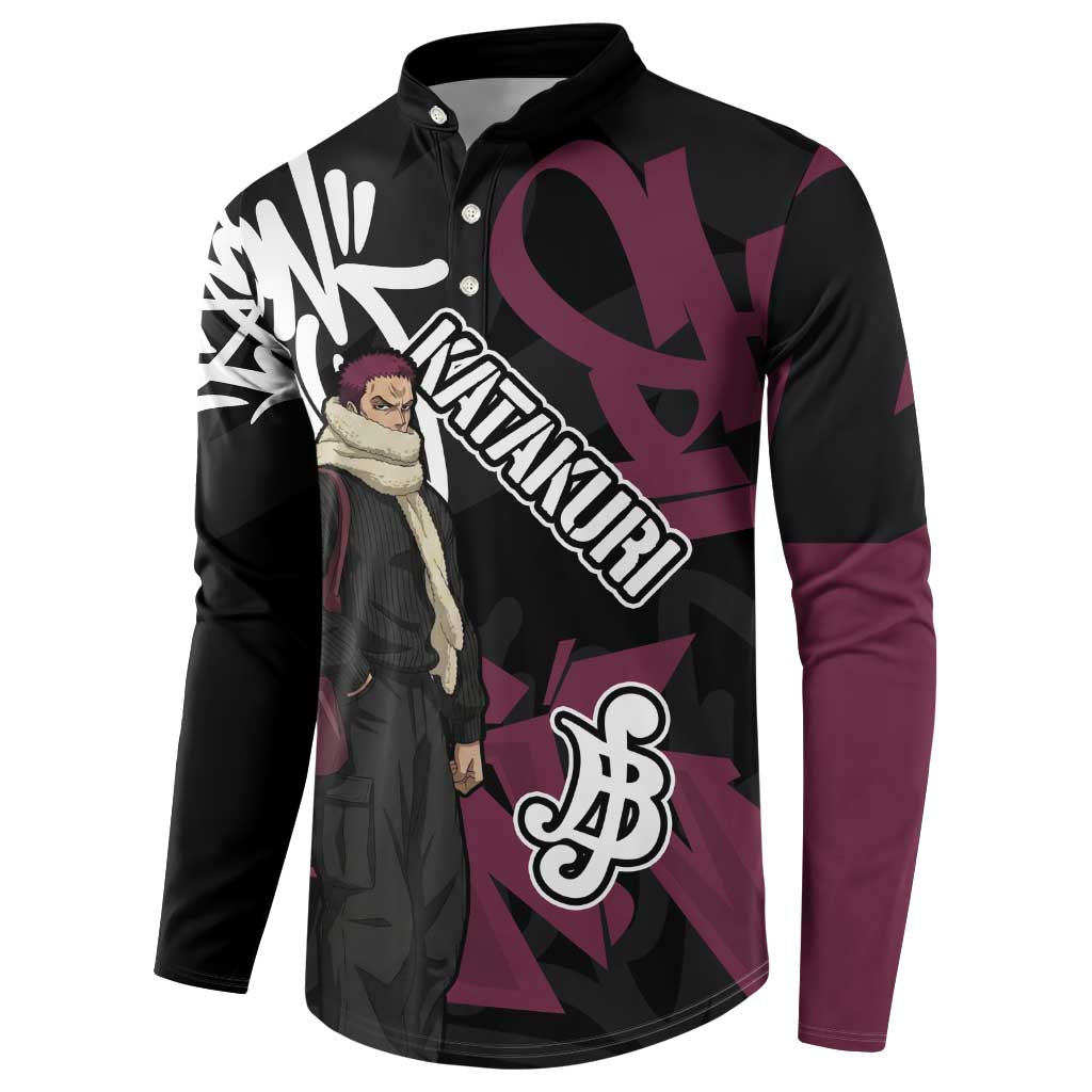 Charlotte Katakuri One Piece Button Sweatshirt Graffiti Street Art Anime Collage