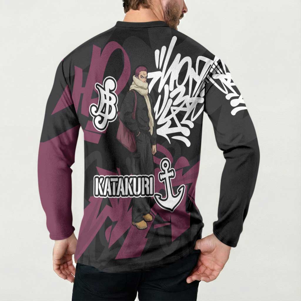 Charlotte Katakuri One Piece Button Sweatshirt Graffiti Street Art Anime Collage