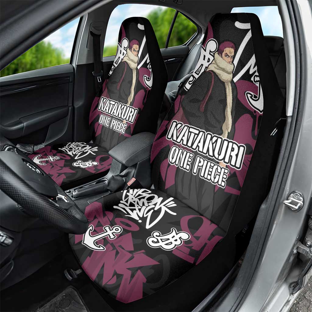 Charlotte Katakuri One Piece Car Seat Cover Graffiti Street Art Anime Collage