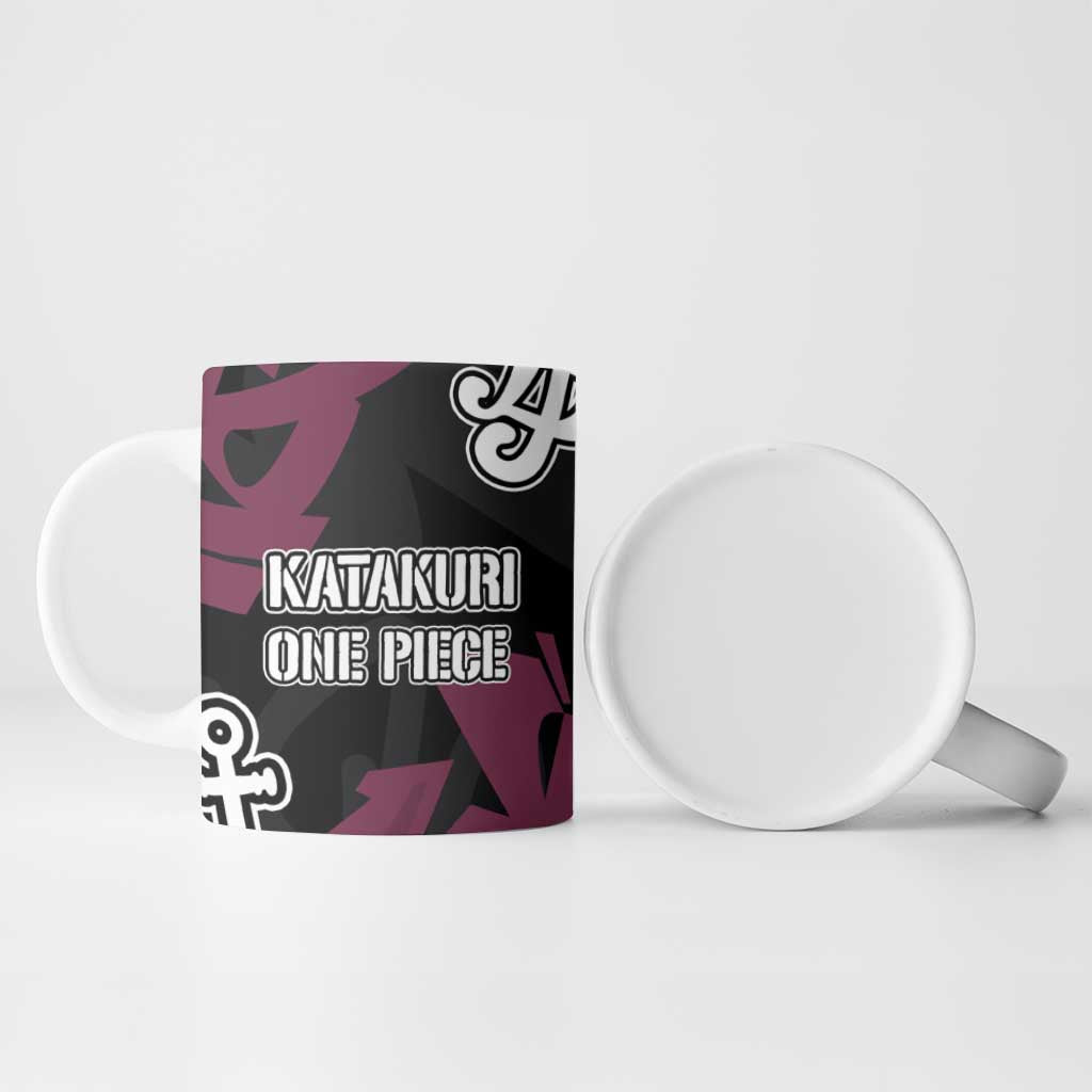 Charlotte Katakuri One Piece Ceramic Mug Graffiti Street Art Anime Collage