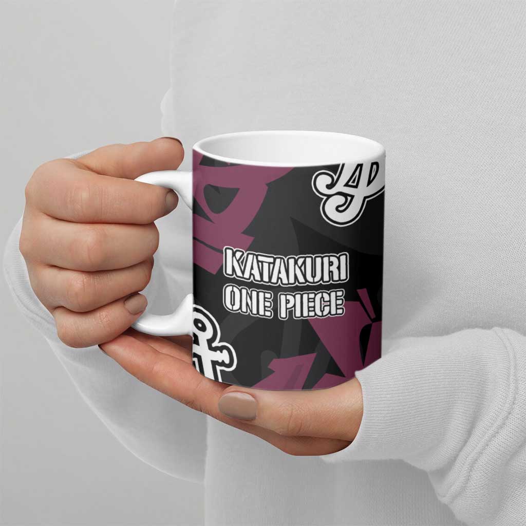 Charlotte Katakuri One Piece Ceramic Mug Graffiti Street Art Anime Collage