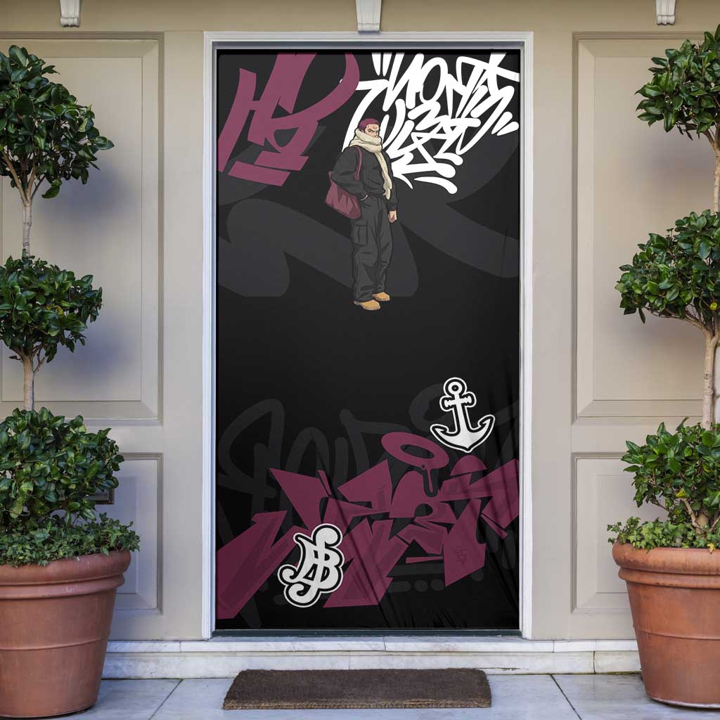 Charlotte Katakuri One Piece Door Cover Graffiti Street Art Anime Collage
