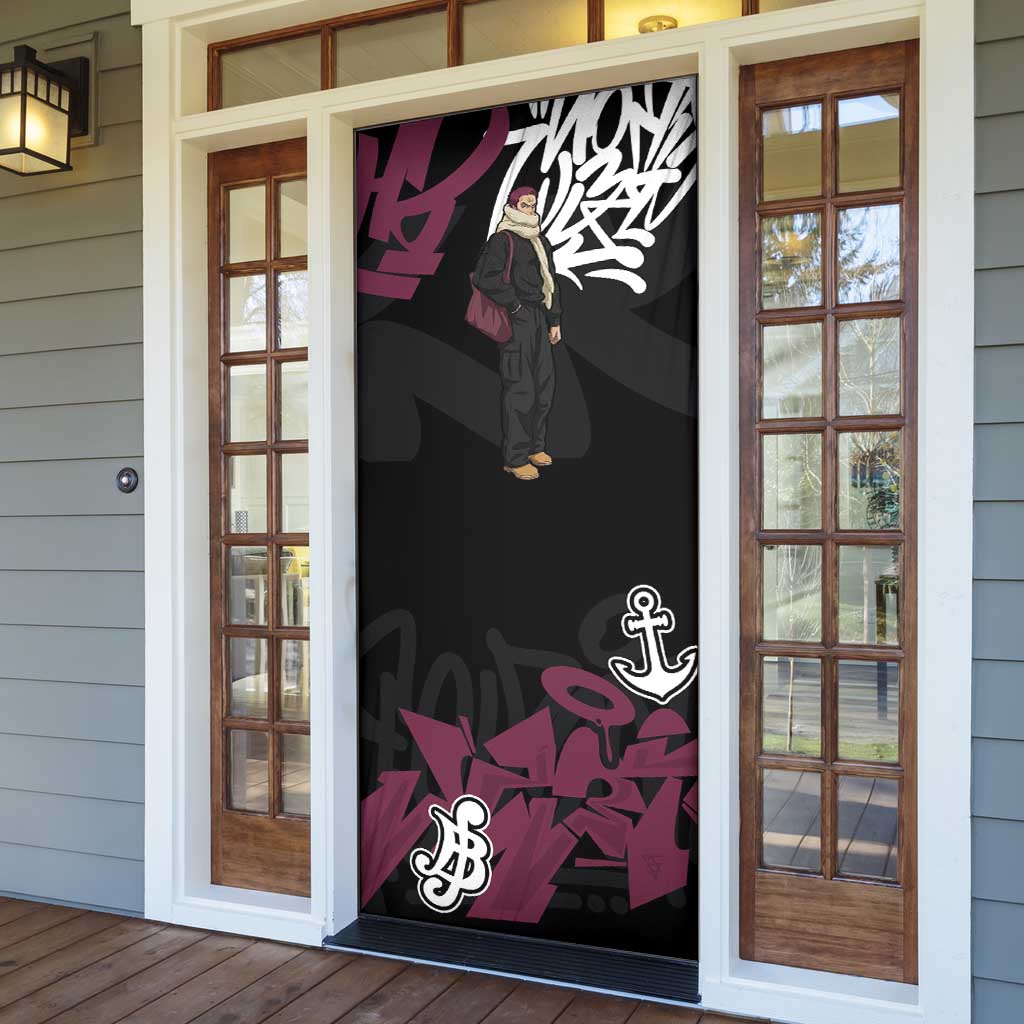 Charlotte Katakuri One Piece Door Cover Graffiti Street Art Anime Collage