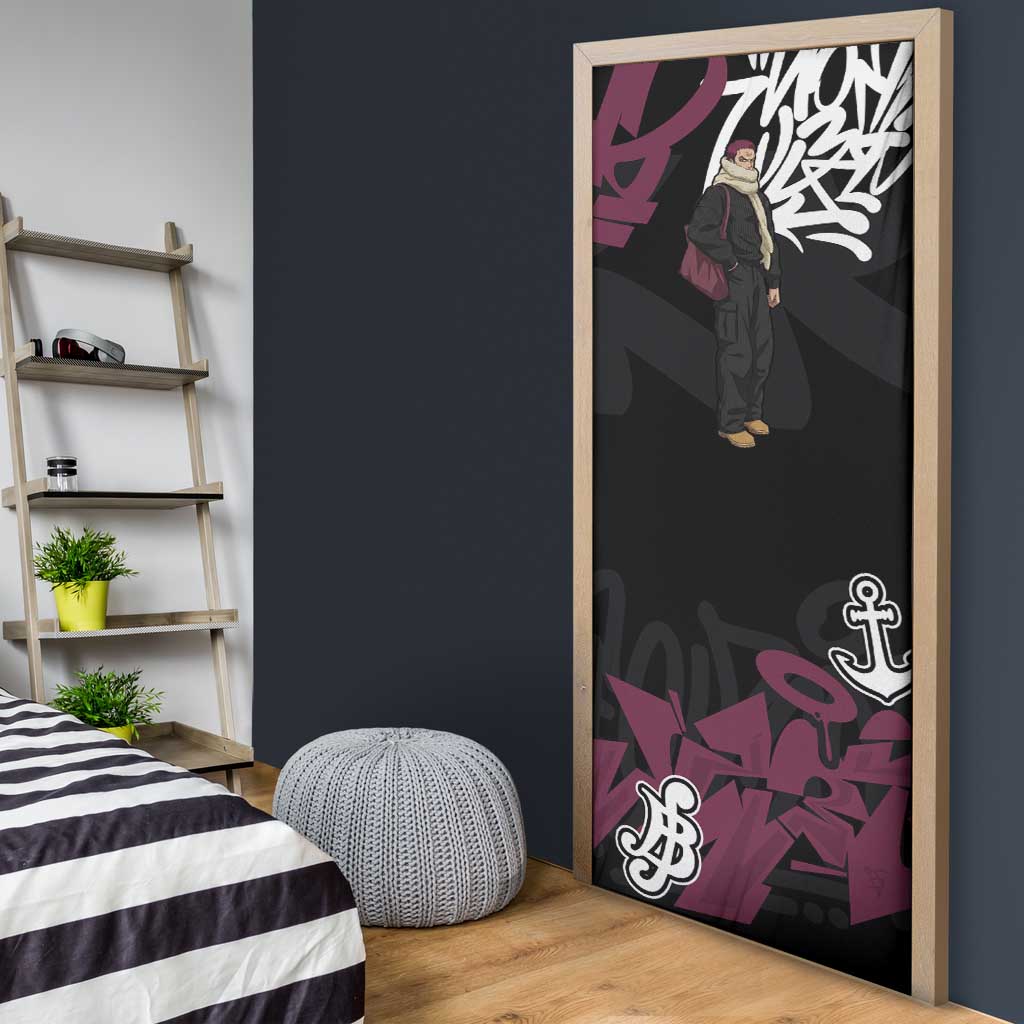 Charlotte Katakuri One Piece Door Cover Graffiti Street Art Anime Collage