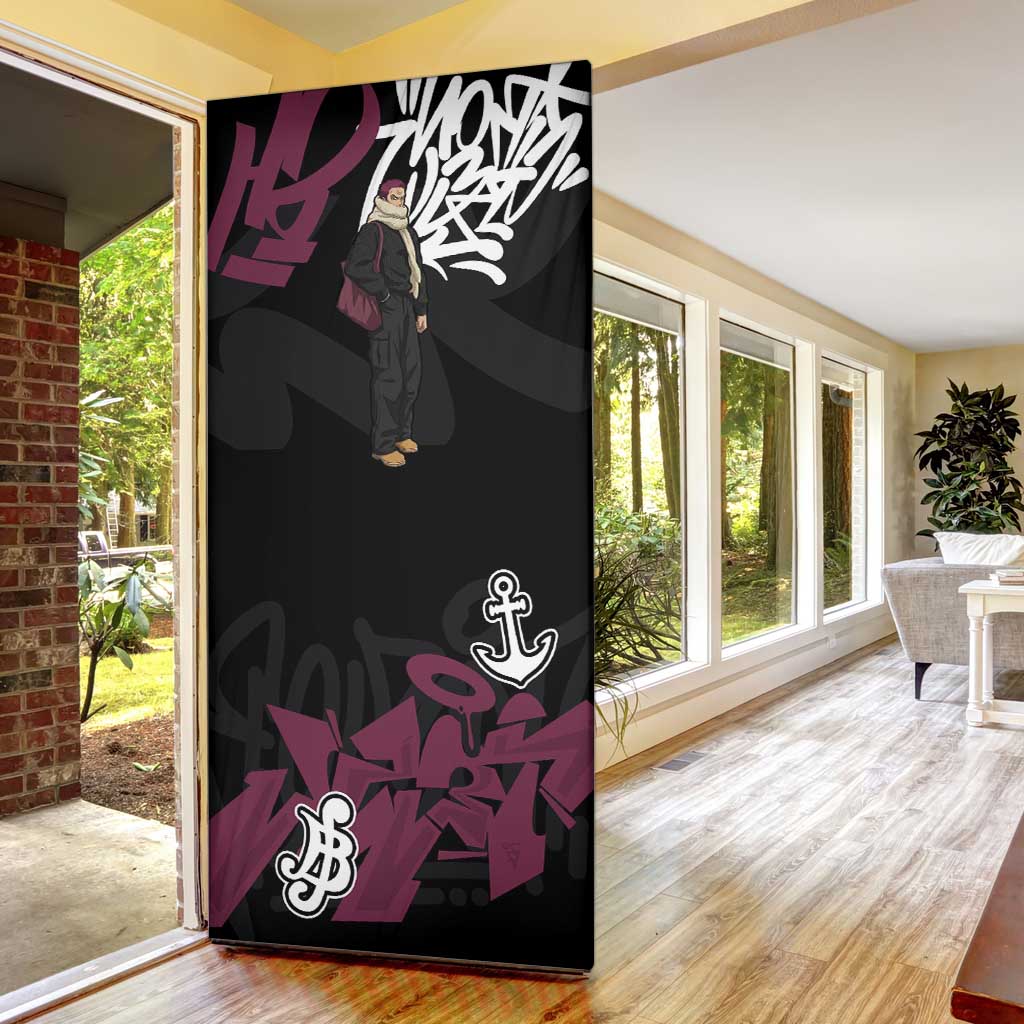 Charlotte Katakuri One Piece Door Cover Graffiti Street Art Anime Collage