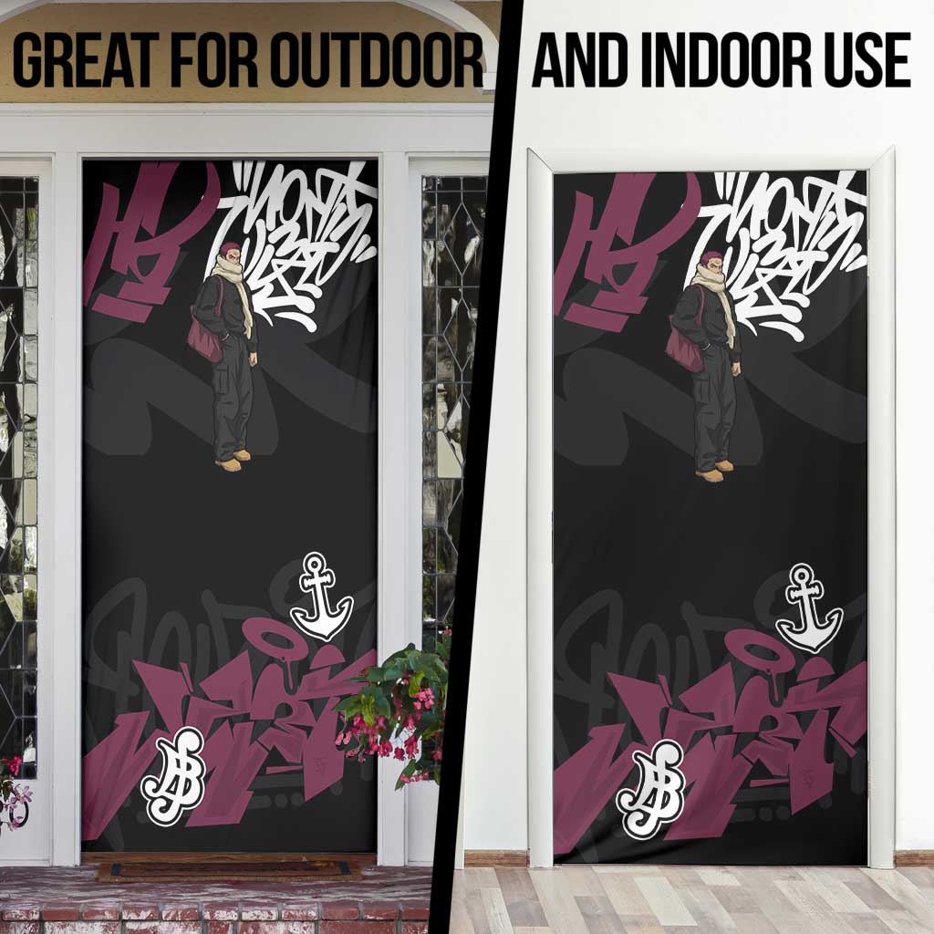 Charlotte Katakuri One Piece Door Cover Graffiti Street Art Anime Collage