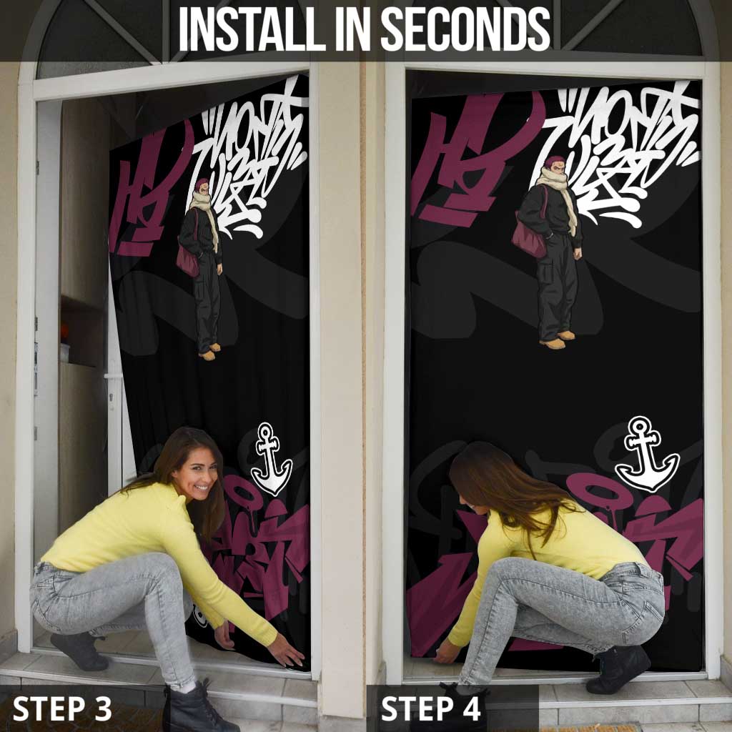 Charlotte Katakuri One Piece Door Cover Graffiti Street Art Anime Collage