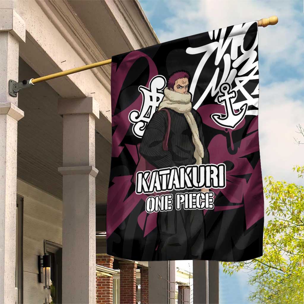 Charlotte Katakuri One Piece Garden Flag Graffiti Street Art Anime Collage