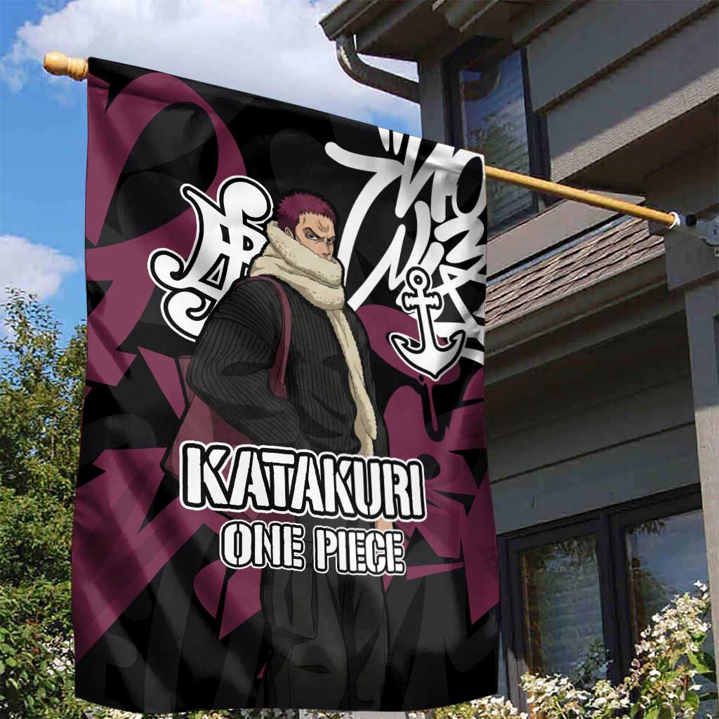 Charlotte Katakuri One Piece Garden Flag Graffiti Street Art Anime Collage