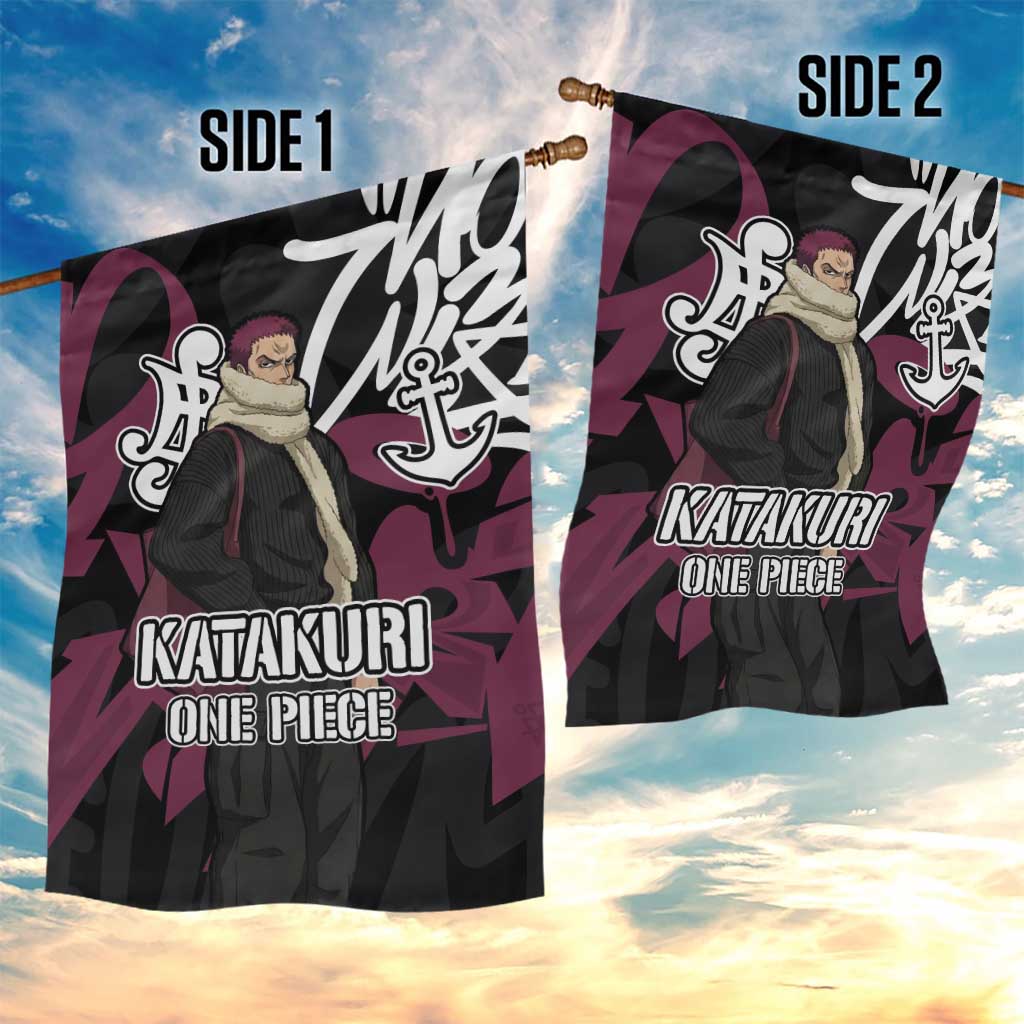 Charlotte Katakuri One Piece Garden Flag Graffiti Street Art Anime Collage