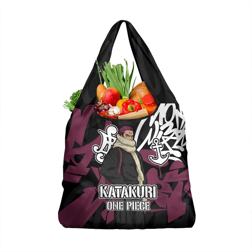 Charlotte Katakuri One Piece Grocery Bag Graffiti Street Art Anime Collage