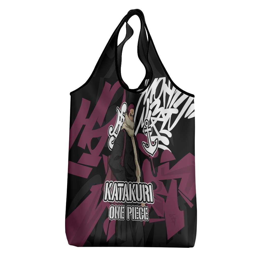Charlotte Katakuri One Piece Grocery Bag Graffiti Street Art Anime Collage