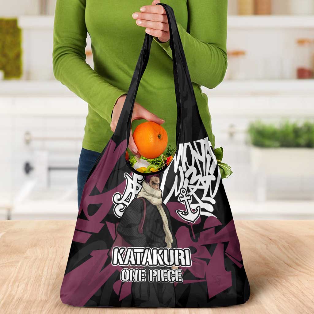 Charlotte Katakuri One Piece Grocery Bag Graffiti Street Art Anime Collage